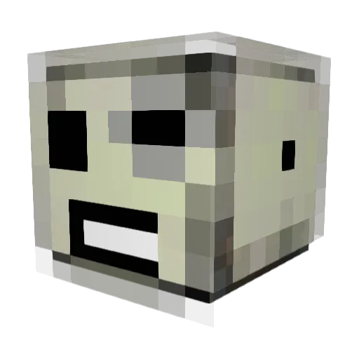 DeadSpiderBat Minecraft avatar head, 3D render