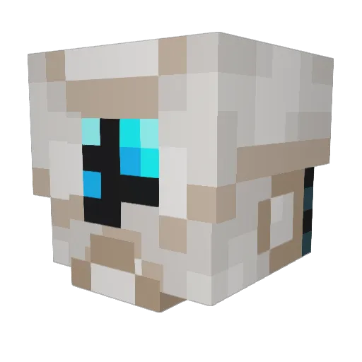 DeadStormed Minecraft avatar head, 3D render