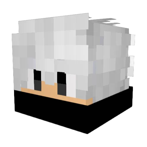DeadTVZTEST Minecraft avatar head, 3D render
