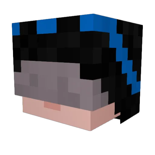 DeadTardigrade Minecraft avatar head, 3D render