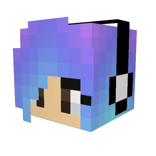 DeadTiger7 Minecraft avatar head, 3D render