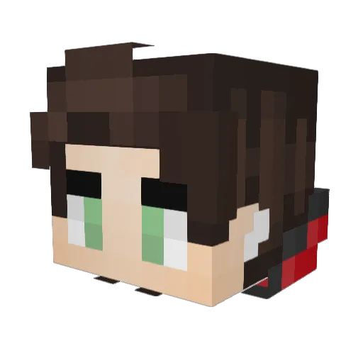 DeadTrigger57 Minecraft avatar head, 3D render