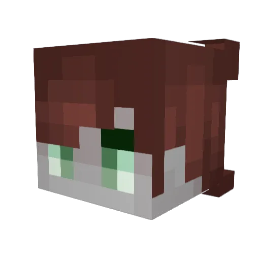 DeadVinStudios Minecraft avatar head, 3D render