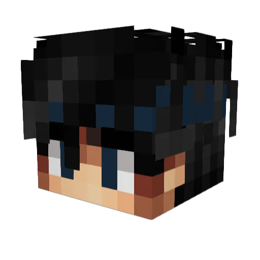 DeadWynter Minecraft avatar head, 3D render