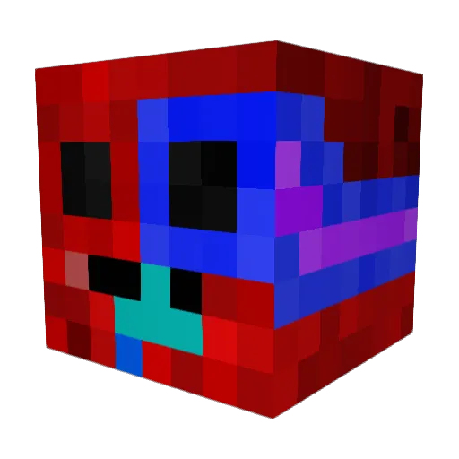 DeadZombie568 Minecraft avatar head, 3D render