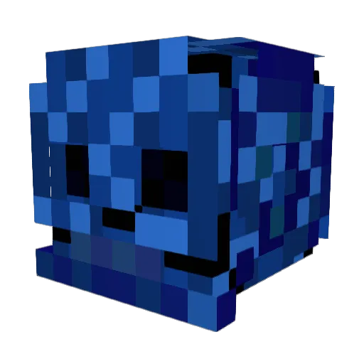 Dead_Chris_ Minecraft avatar head, 3D render