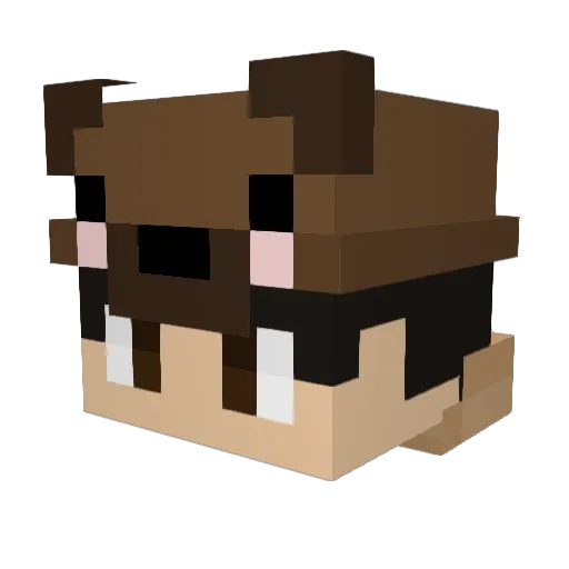 Dead_Daniel Minecraft avatar head, 3D render