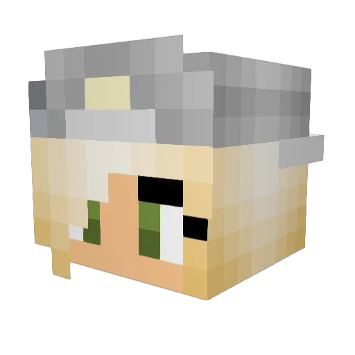 Dead_Gir Minecraft avatar head, 3D render
