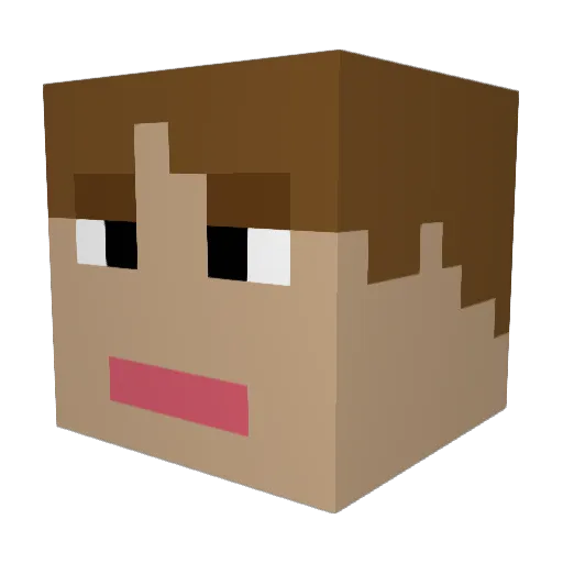 Dead_HP Minecraft avatar head, 3D render