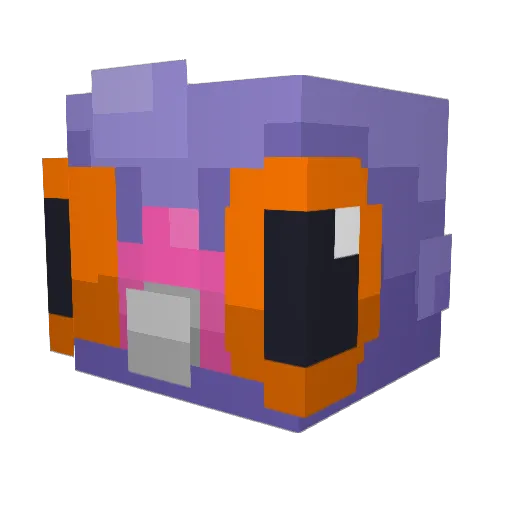 Dead_K3y Minecraft avatar head, 3D render