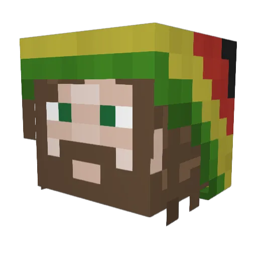 Dead_Sir Minecraft avatar head, 3D render