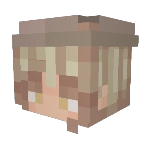 Dead_Snail Minecraft avatar head, 3D render