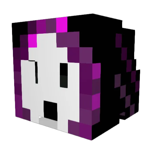 Dead_United Minecraft avatar head, 3D render