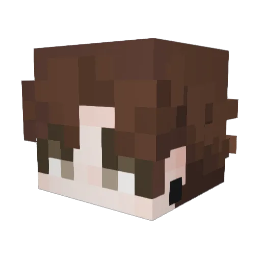 Dead_koi Minecraft avatar head, 3D render