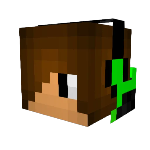 Deadblast Minecraft avatar head, 3D render