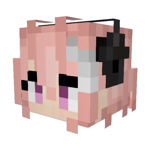 Deadc311 Minecraft avatar head, 3D render