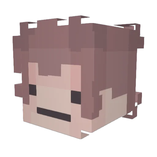Deadca5 Minecraft avatar head, 3D render