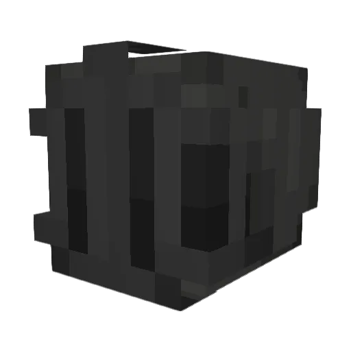 Deadebiru Minecraft avatar head, 3D render