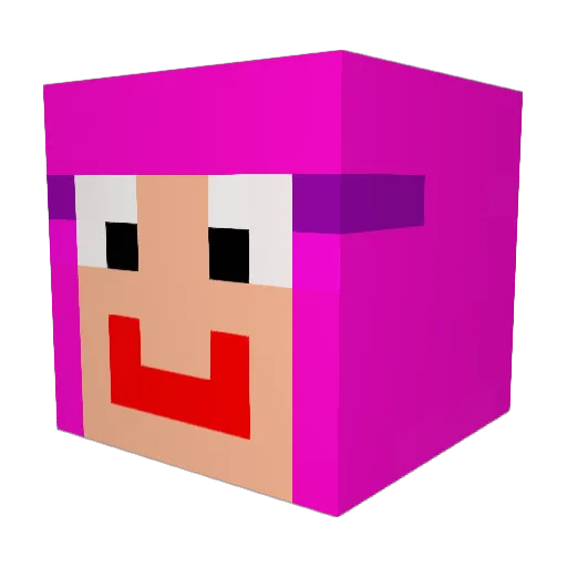 Deadfury2 Minecraft avatar head, 3D render