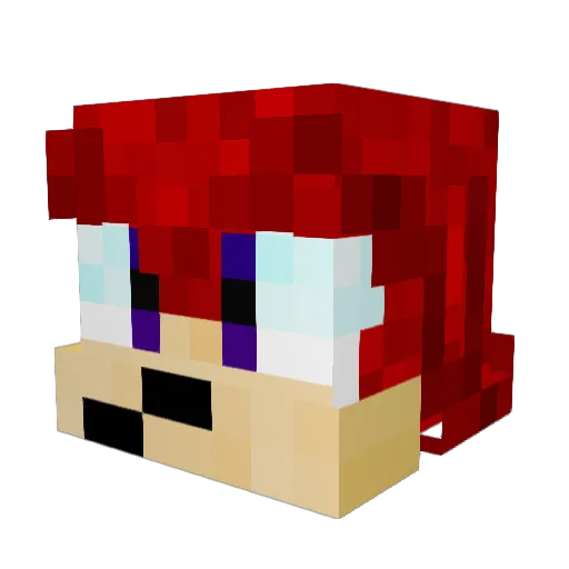 Deadli_ Minecraft avatar head, 3D render