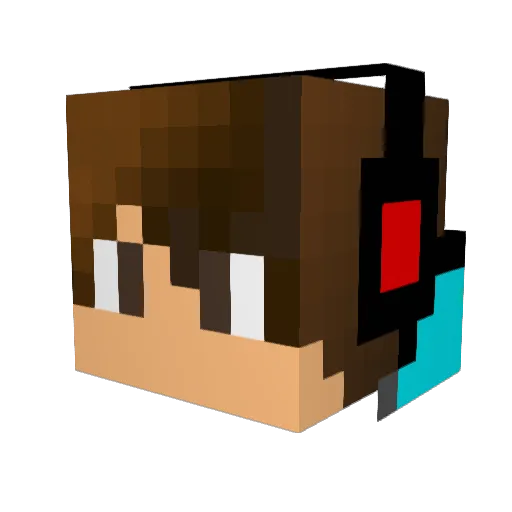 DeadliestBUDDAR Minecraft avatar head, 3D render