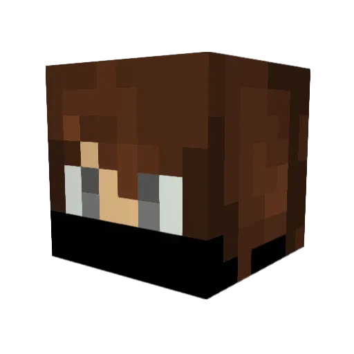 DeadliestTomb20 Minecraft avatar head, 3D render