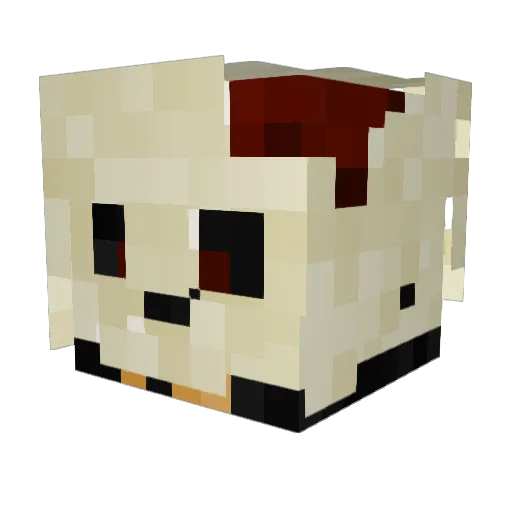 Deadlines_ Minecraft avatar head, 3D render