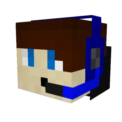 Deadlist96 Minecraft avatar head, 3D render