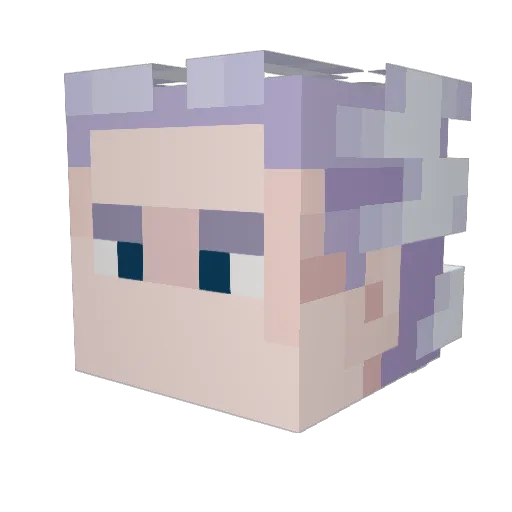 DeadlordFate Minecraft avatar head, 3D render