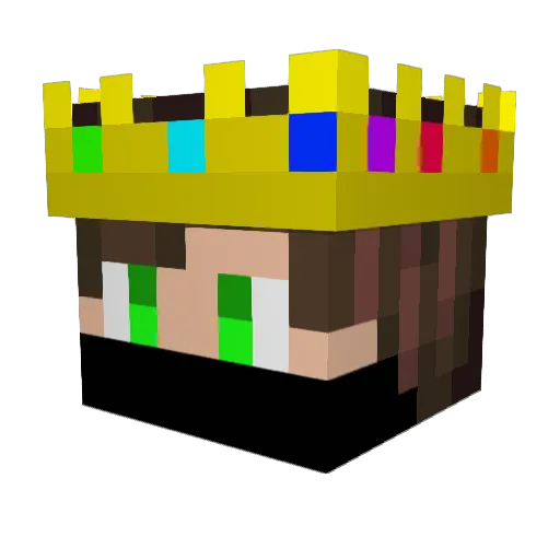 Deadluke101 Minecraft avatar head, 3D render