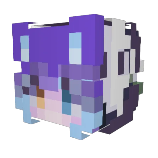 DeadlyBoop Minecraft avatar head, 3D render