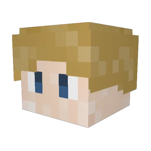 DeadlyDodo211 Minecraft avatar head, 3D render