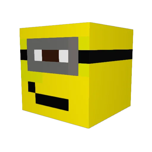 DeadlyDrop Minecraft avatar head, 3D render