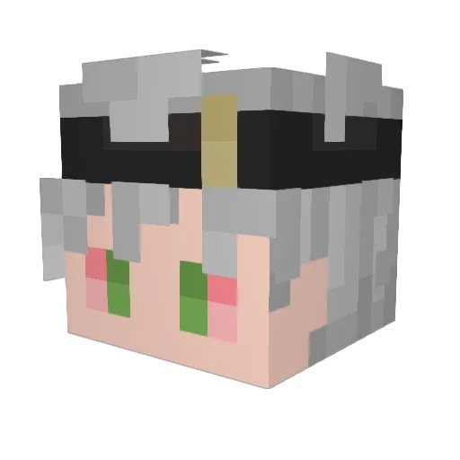 DeadlyForce924 Minecraft avatar head, 3D render