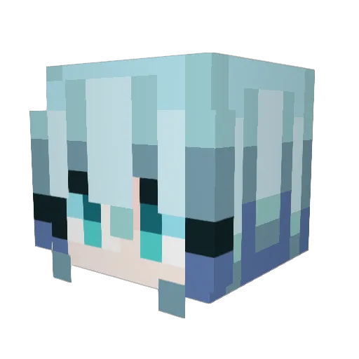 DeadlyHamster18 Minecraft avatar head, 3D render
