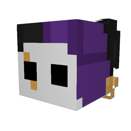 DeadlyJester5 Minecraft avatar head, 3D render