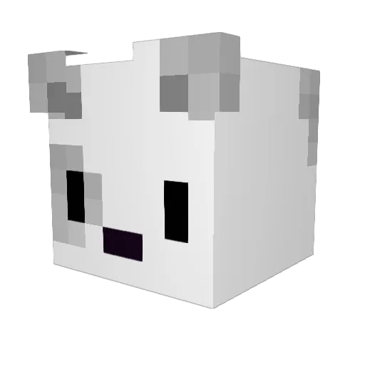 DeadlyMeike Minecraft avatar head, 3D render