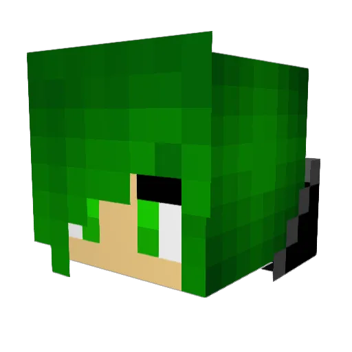 DeadlyNightShad8 Minecraft avatar head, 3D render