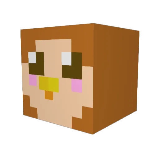 DeadlyPants____ Minecraft avatar head, 3D render