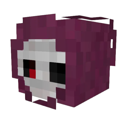 DeadlyPotion Minecraft avatar head, 3D render