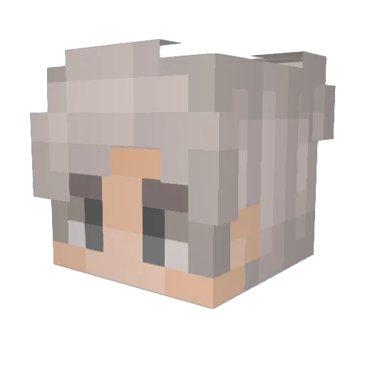 DeadlyR0ses Minecraft avatar head, 3D render