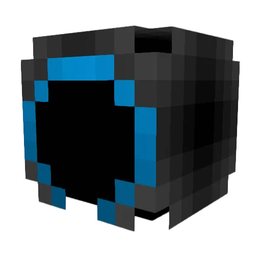 DeadlySorcerer Minecraft avatar head, 3D render