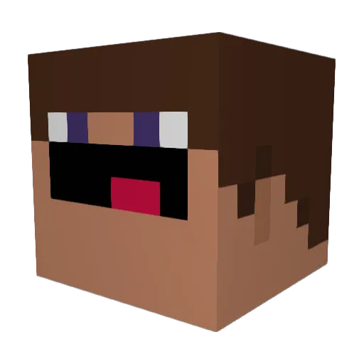 DeadlySouls666 Minecraft avatar head, 3D render