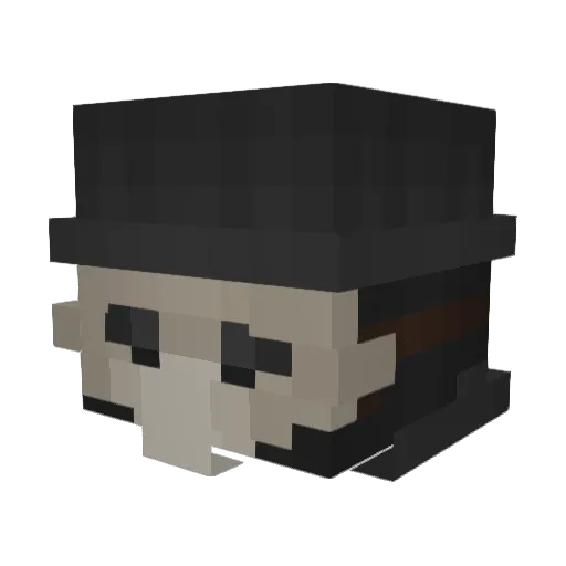 DeadlyVirus13 Minecraft avatar head, 3D render