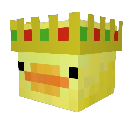 DeadlyWithin_ Minecraft avatar head, 3D render