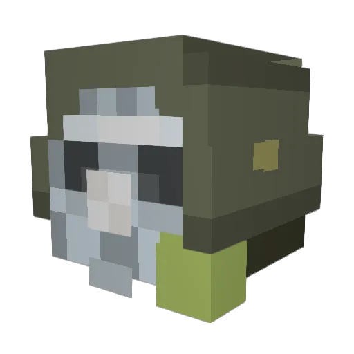 Deadly_Goose_ Minecraft avatar head, 3D render