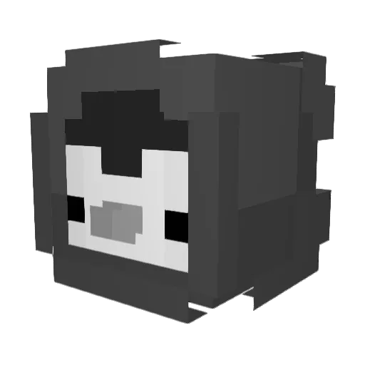 Deadly_Levi Minecraft avatar head, 3D render