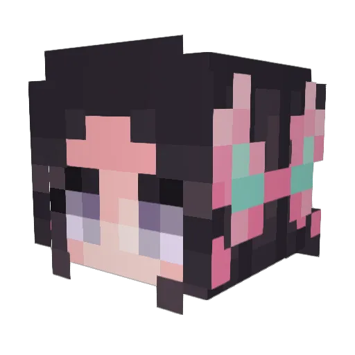 Deadly_Panda Minecraft avatar head, 3D render