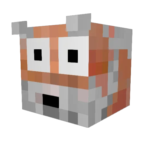 Deadly_Pear Minecraft avatar head, 3D render