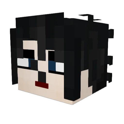 Deadly_Rainbow Minecraft avatar head, 3D render